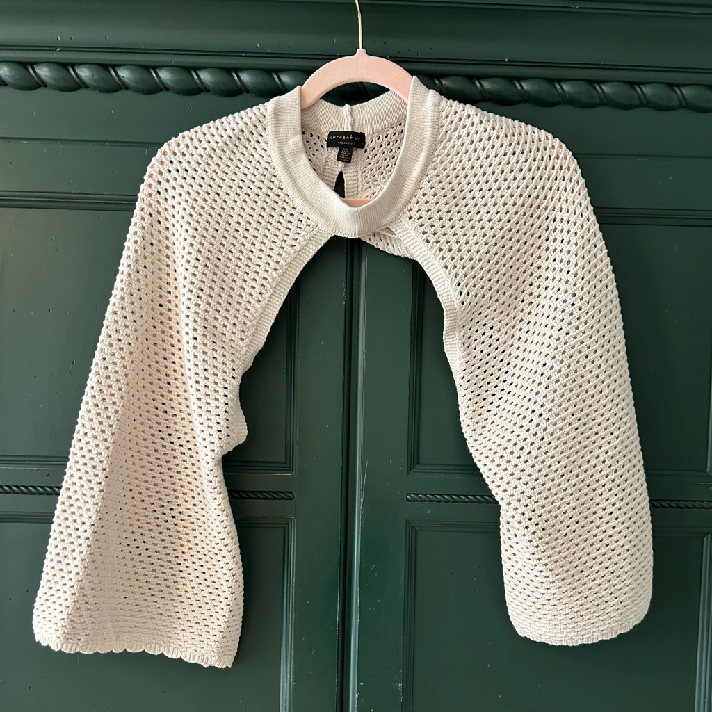 Anthropologie Current Air Crochet Shrug